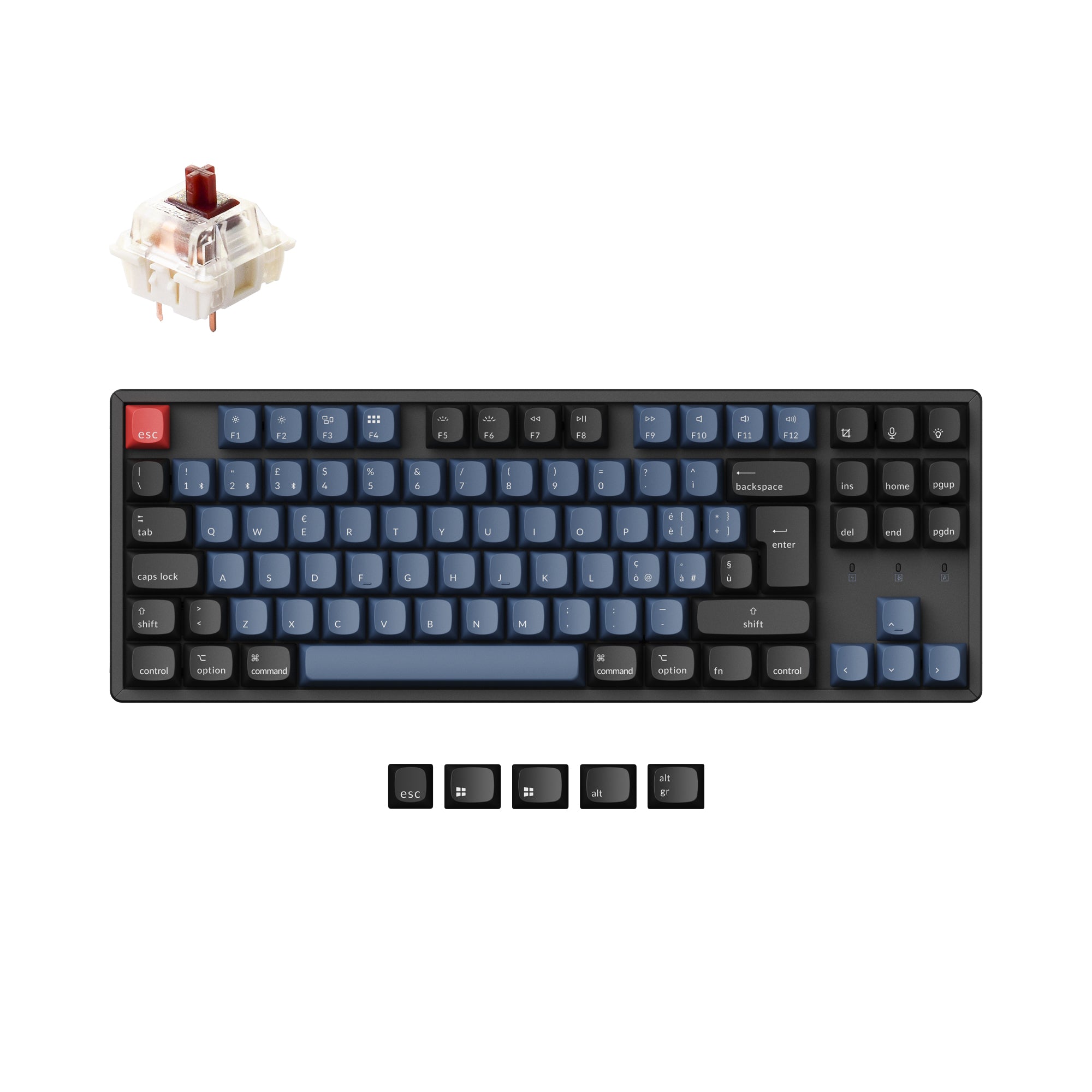 Keychron K8 Pro QMK/VIA Wireless Tastiera meccanica ISO Layout Collection