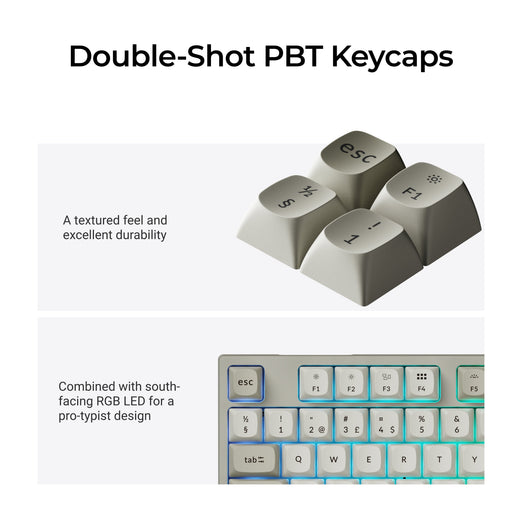 Tastiera meccanica personalizzata Keychron C1 Pro 8K QMK cablata, collezione con layout ISO