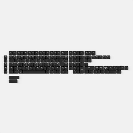 Set completo di keycap ABS LSA ISO a basso profilo retroilluminati - Grigio scuro