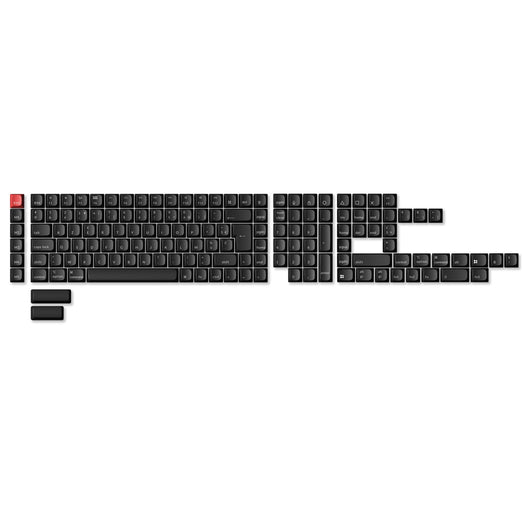Set completo di keycap ISO OSA in ABS con retroilluminazione trasparente – nero
