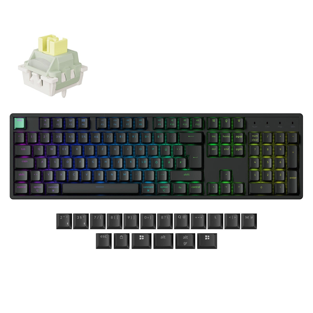 Tastiera personalizzata wireless Keychron K10 HE con switch magnetici, collezione con layout ISO