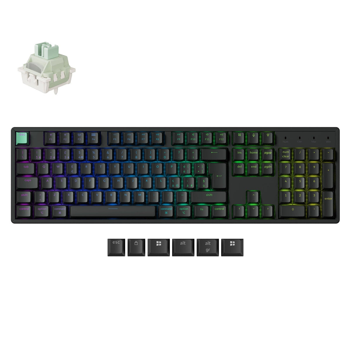 Tastiera personalizzata wireless Keychron K10 HE con switch magnetici, collezione con layout ISO