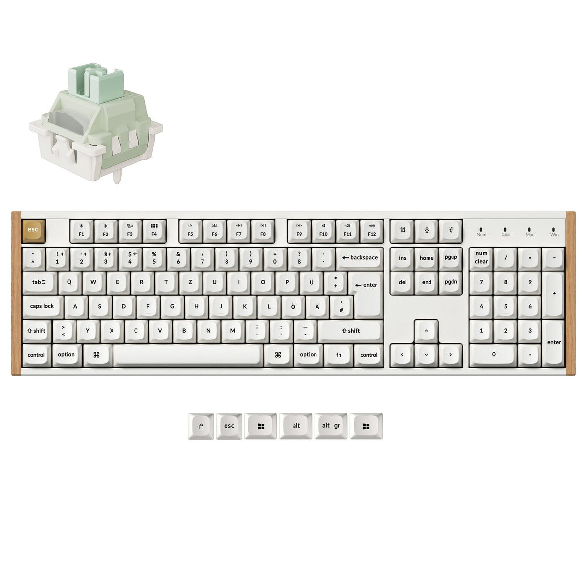Tastiera personalizzata wireless Keychron K10 HE con switch magnetici, collezione con layout ISO