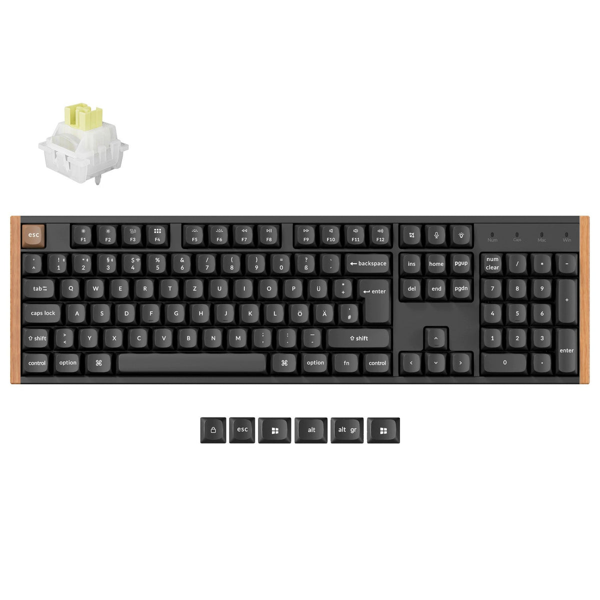 Tastiera personalizzata wireless Keychron K10 HE con switch magnetici, collezione con layout ISO