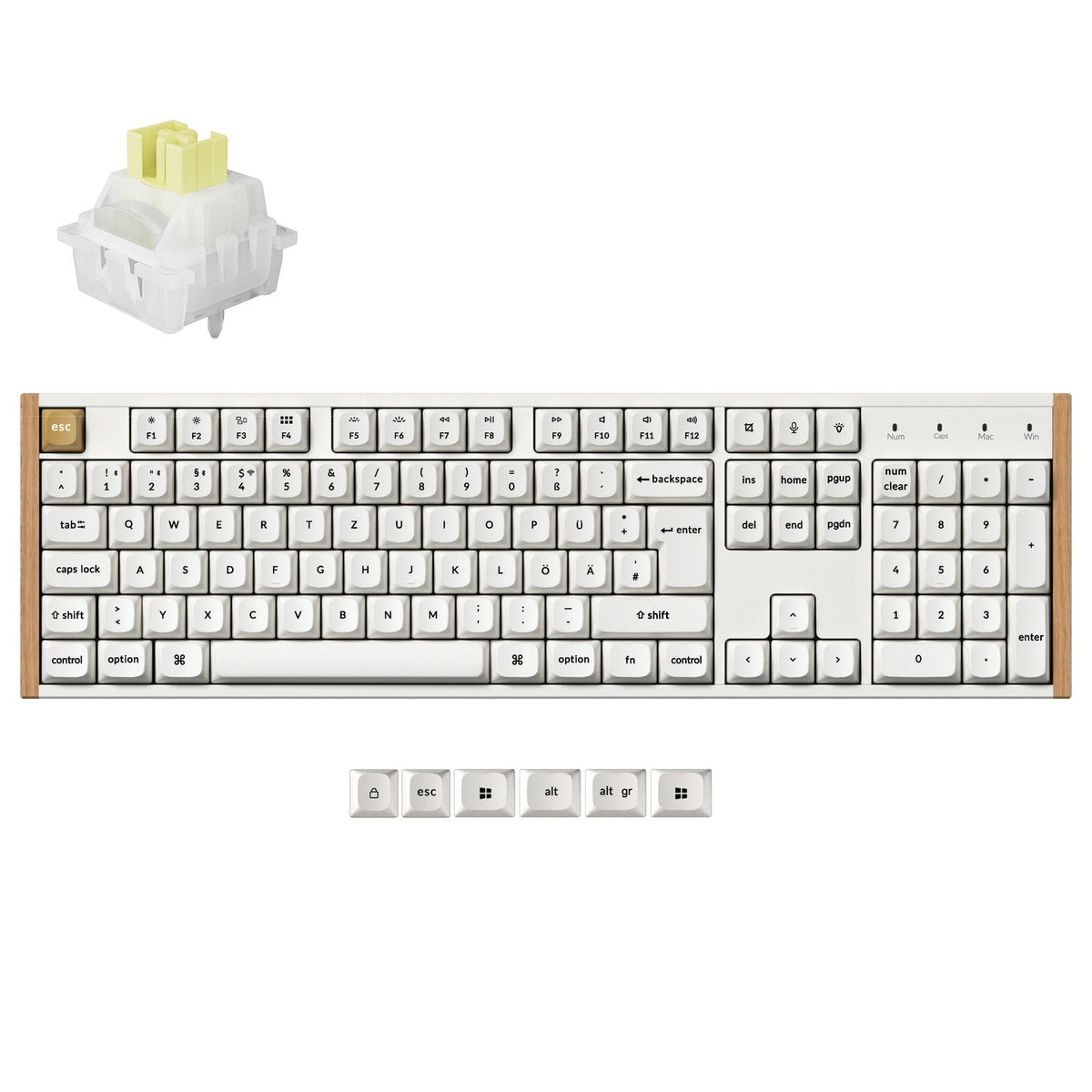 Tastiera personalizzata wireless Keychron K10 HE con switch magnetici, collezione con layout ISO