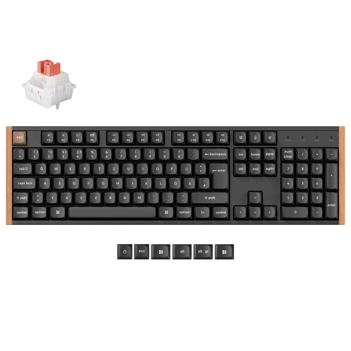 Tastiera personalizzata wireless Keychron K10 HE con switch magnetici, collezione con layout ISO