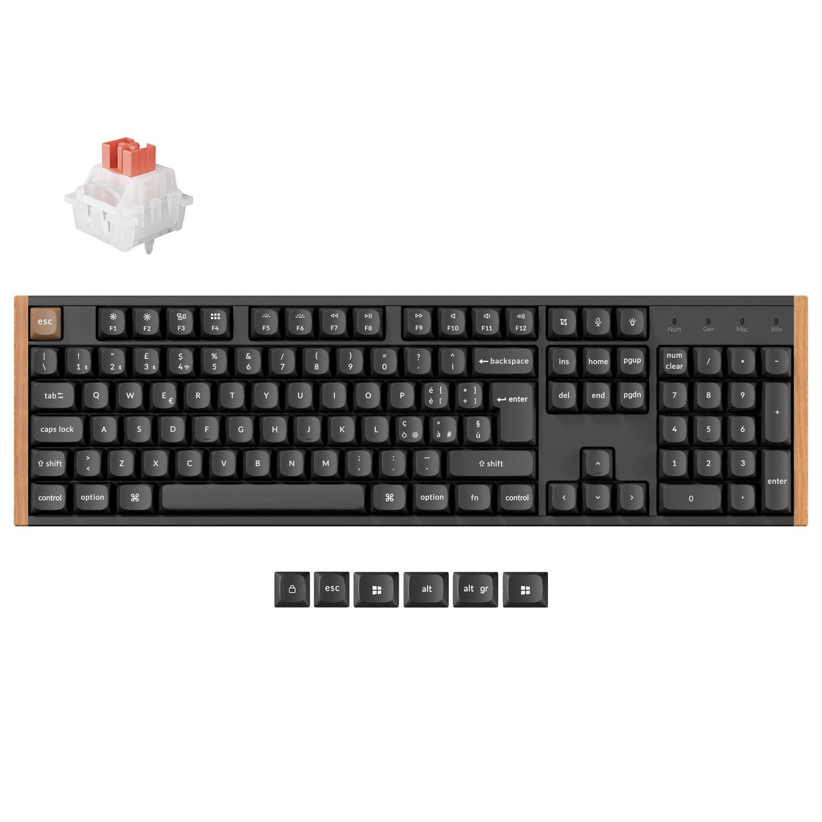 Tastiera personalizzata wireless Keychron K10 HE con switch magnetici, collezione con layout ISO