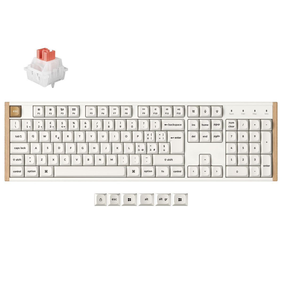 Tastiera personalizzata wireless Keychron K10 HE con switch magnetici, collezione con layout ISO
