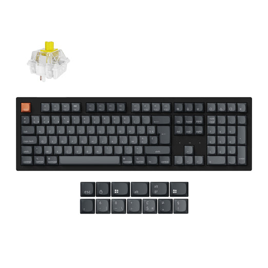 Collezione di tastiere meccaniche personalizzate wireless Keychron K10 Max QMK con layout ISO