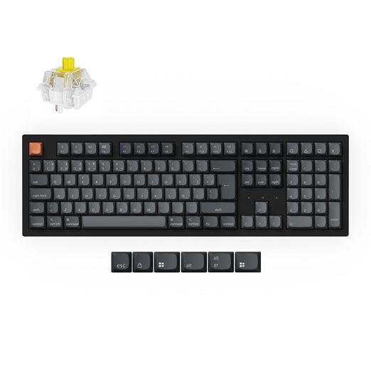 Collezione di tastiere meccaniche personalizzate wireless Keychron K10 Max QMK con layout ISO