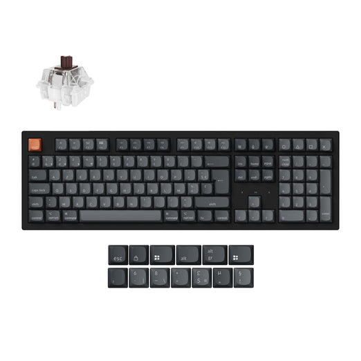 Collezione di tastiere meccaniche personalizzate wireless Keychron K10 Max QMK con layout ISO