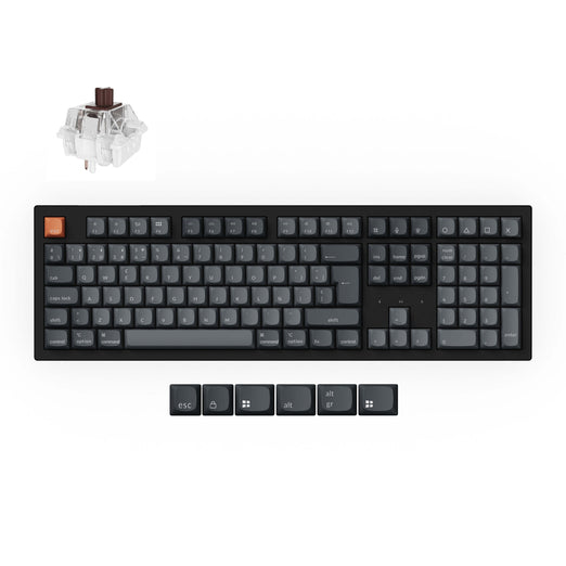 Collezione di tastiere meccaniche personalizzate wireless Keychron K10 Max QMK con layout ISO