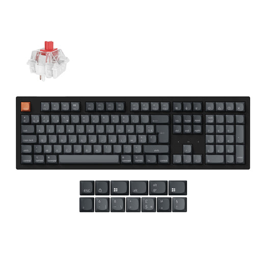 Collezione di tastiere meccaniche personalizzate wireless Keychron K10 Max QMK con layout ISO