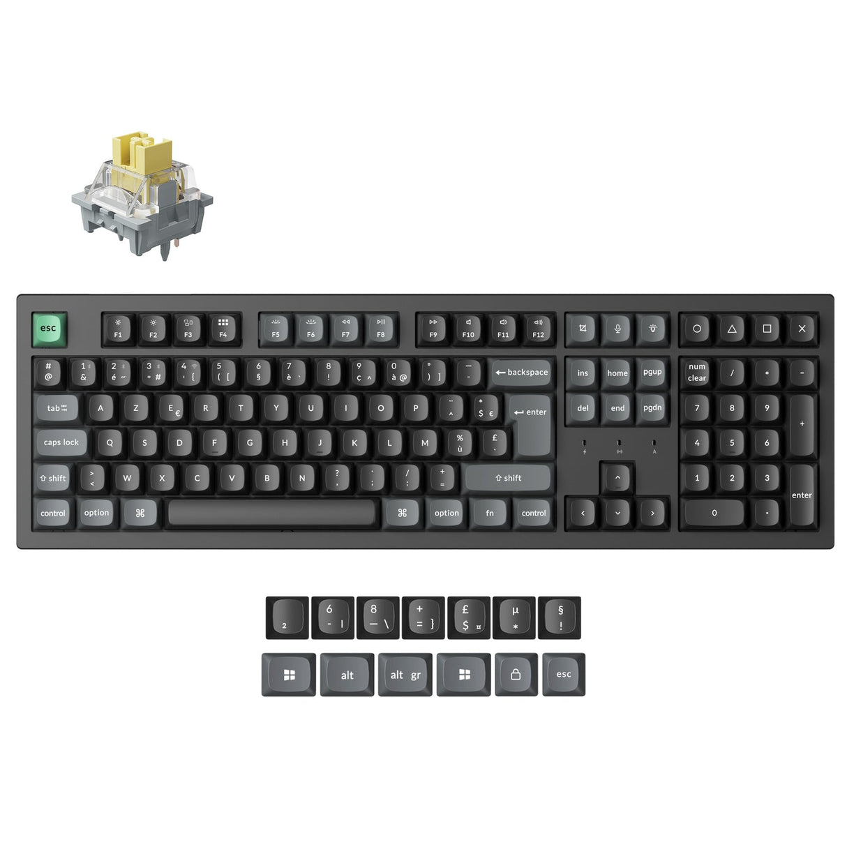 Keychron K10 Ultra 8K Wireless Custom Mechanical Keyboard (ISO Layout)
