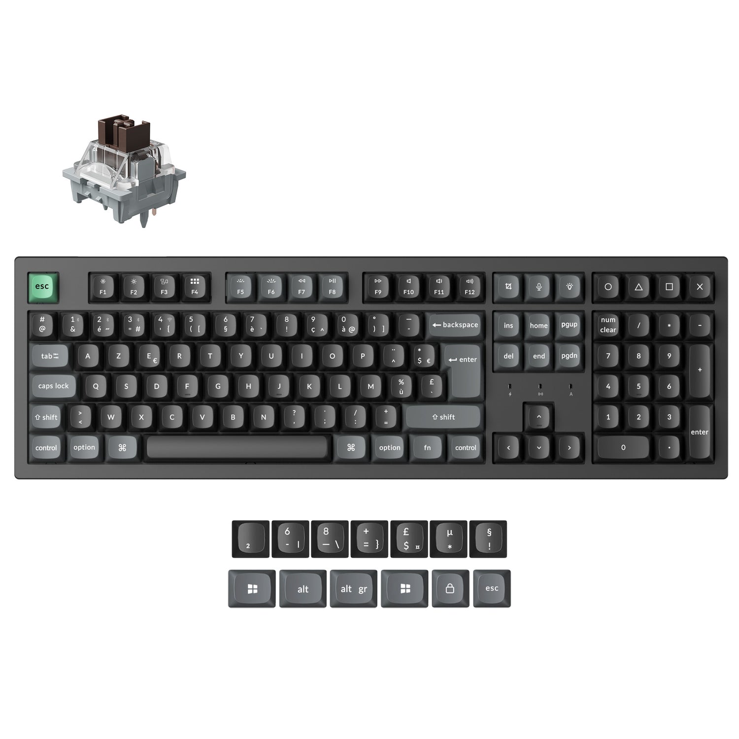 Keychron K10 Ultra 8K Wireless Custom Mechanical Keyboard (ISO Layout)