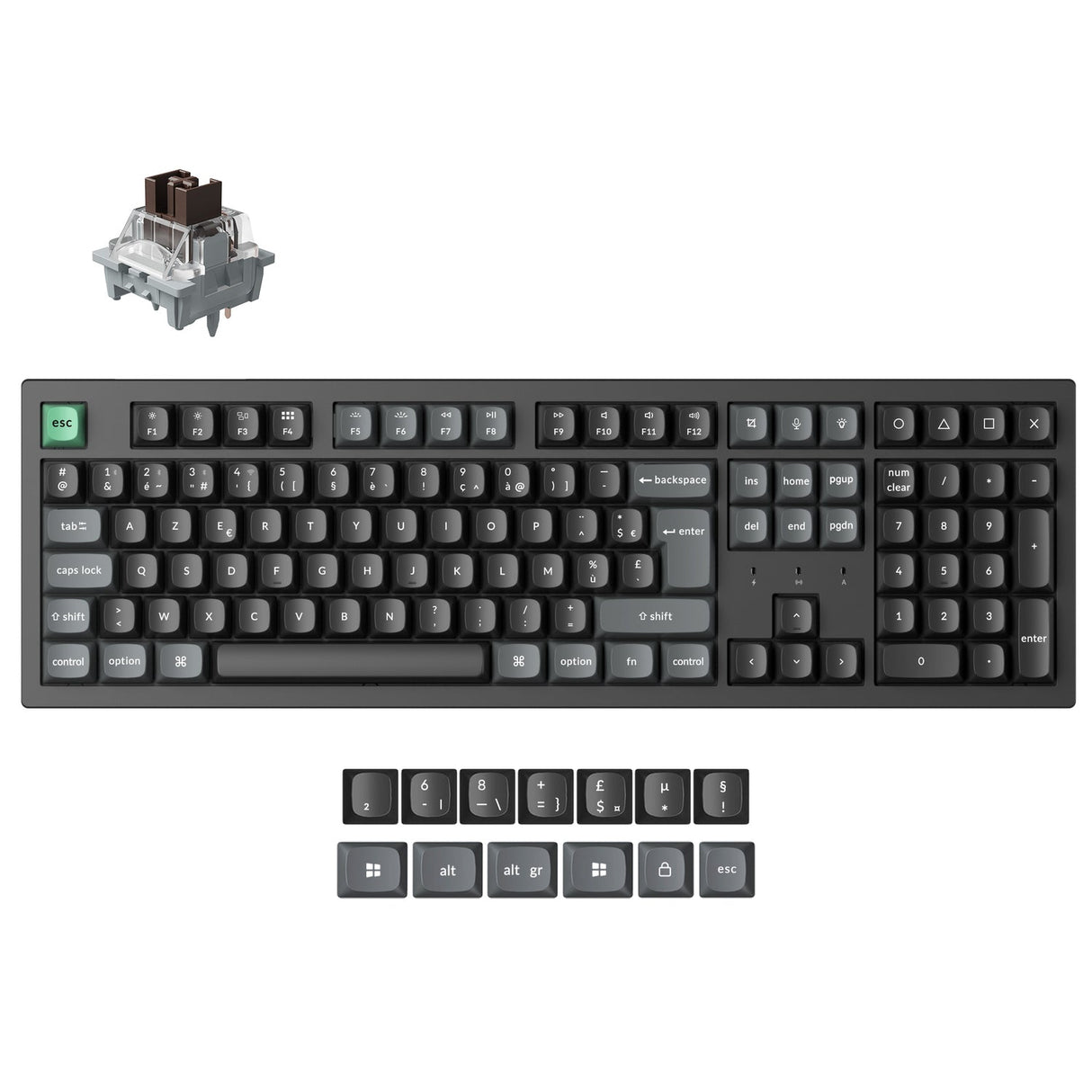 Keychron K10 Ultra 8K Wireless Custom Mechanical Keyboard (ISO Layout)