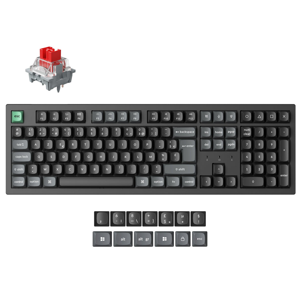 Keychron K10 Ultra 8K Wireless Custom Mechanical Keyboard (ISO Layout)