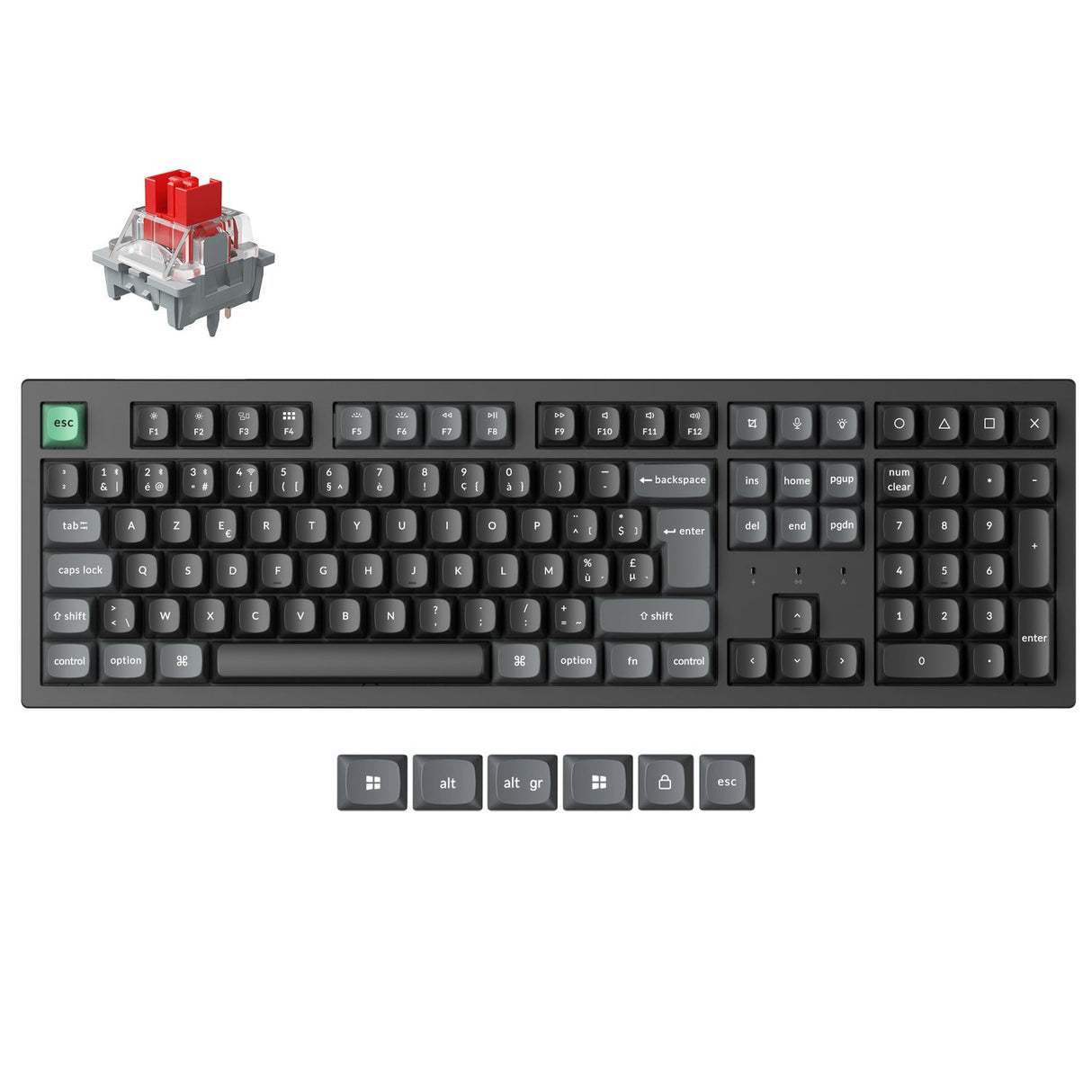 Keychron K10 Ultra 8K Wireless Custom Mechanical Keyboard (ISO Layout)