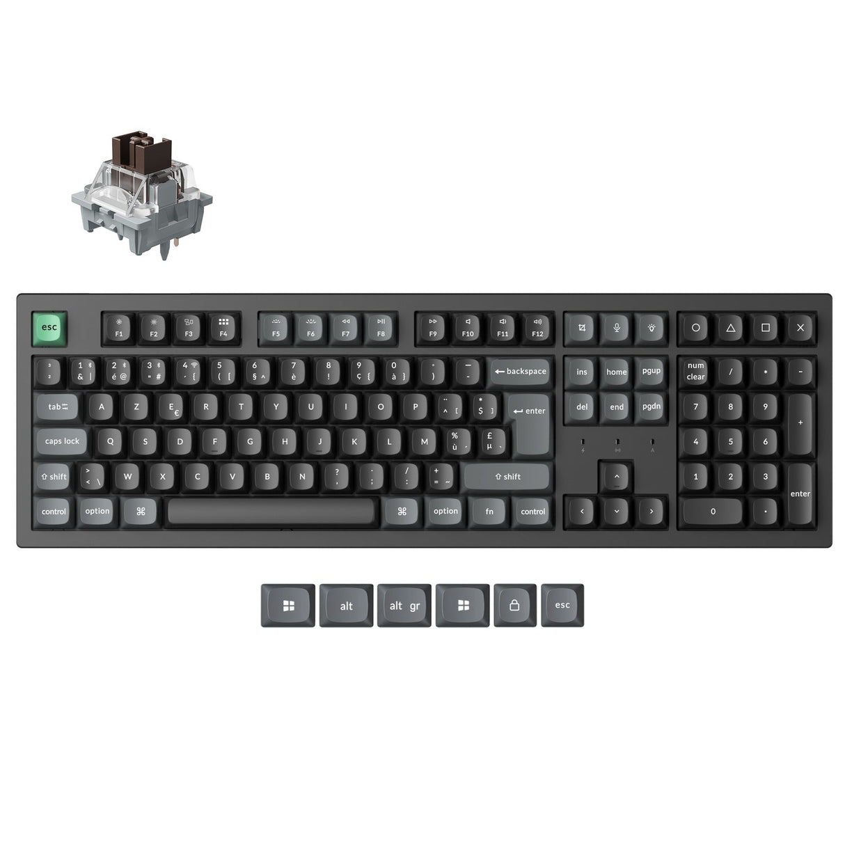 Keychron K10 Ultra 8K Wireless Custom Mechanical Keyboard (ISO Layout)