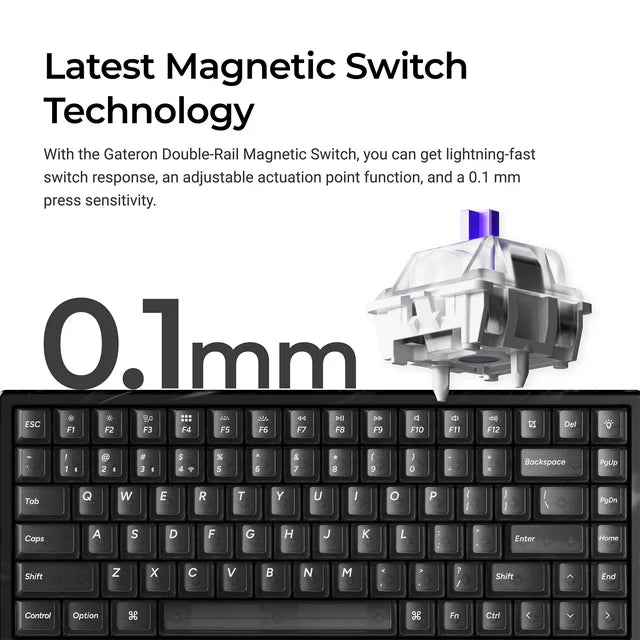 Keychron K2 HE Wireless Magnetic Switch Custom Keyboard - Resin Edition
