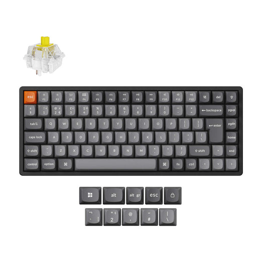 Collezione di tastiere meccaniche personalizzate wireless Keychron K2 Max QMK con layout ISO