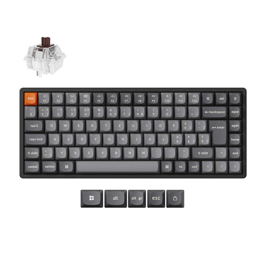 Collezione di tastiere meccaniche personalizzate wireless Keychron K2 Max QMK con layout ISO