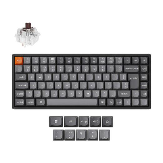 Collezione di tastiere meccaniche personalizzate wireless Keychron K2 Max QMK con layout ISO