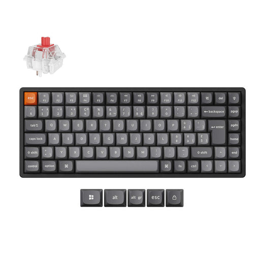 Collezione di tastiere meccaniche personalizzate wireless Keychron K2 Max QMK con layout ISO