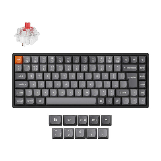Collezione di tastiere meccaniche personalizzate wireless Keychron K2 Max QMK con layout ISO