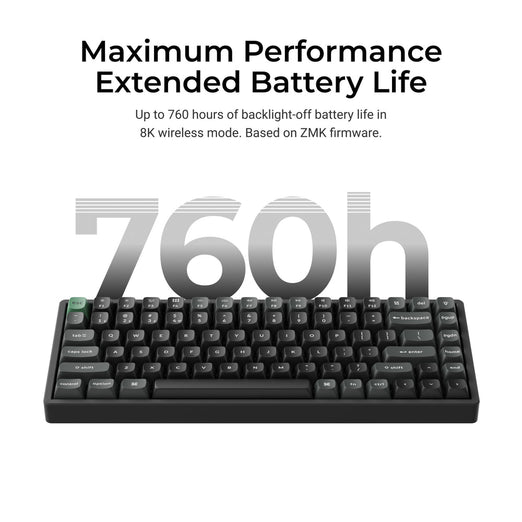 Collezione di tastiere meccaniche wireless personalizzate Keychron K2 Ultra 8K con layout ISO