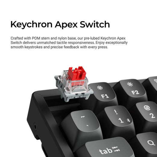 Collezione di tastiere meccaniche wireless personalizzate Keychron K2 Ultra 8K con layout ISO