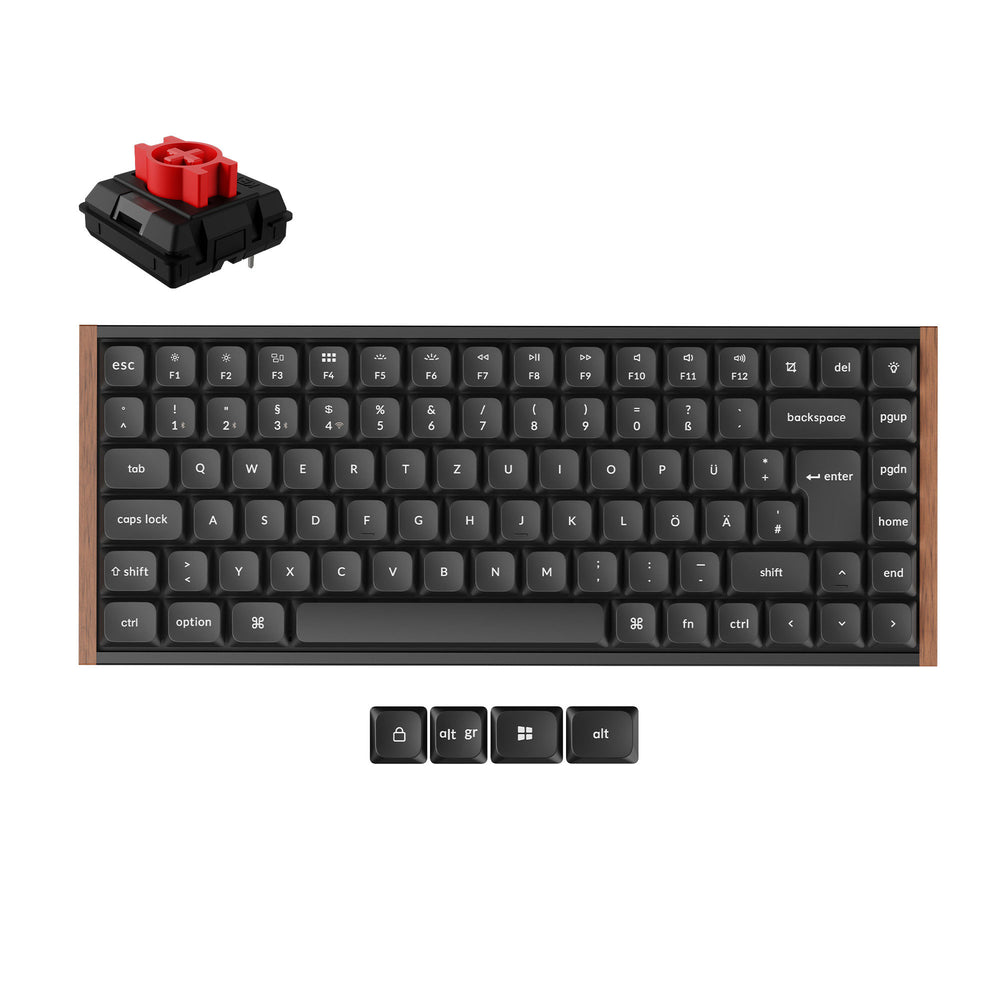 Collezione di tastiere meccaniche wireless personalizzate Keychron K3 Ultra 8K con layout ISO
