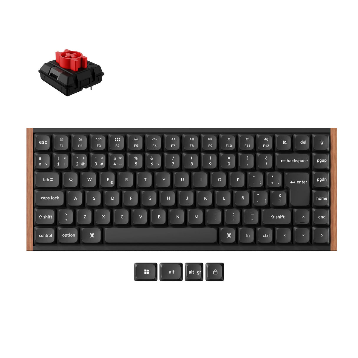Collezione di tastiere meccaniche wireless personalizzate Keychron K3 Ultra 8K con layout ISO