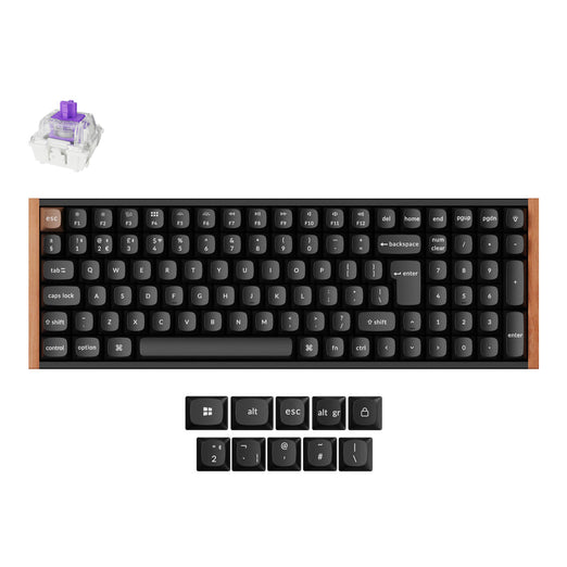 Collezione di tastiere personalizzate wireless Keychron K4 HE con switch magnetici e layout ISO