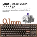 Tastiera personalizzata wireless Keychron K8 HE con switch magnetici