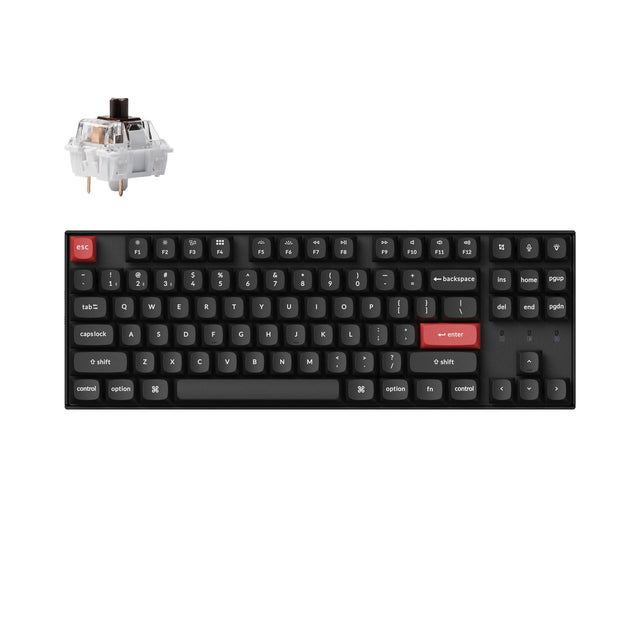 Keychron K10 Max QMK tastiera universale USB + RF Wireless + Bluetooth US English Nero Keychron K10 Max QMK tastiera universale USB + RF Wireless + Bluetooth US English Nero