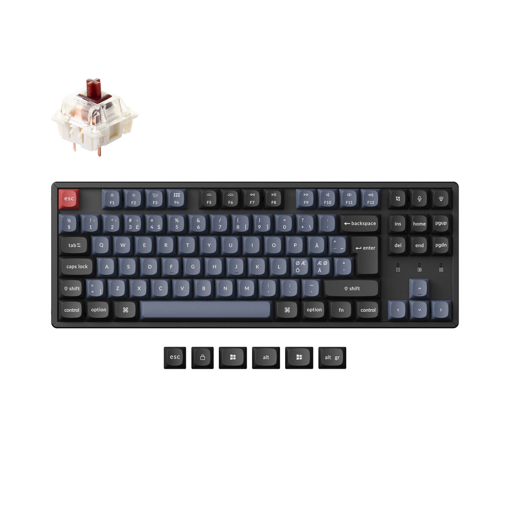 Keychron K8 Pro QMK/VIA Wireless Tastiera meccanica ISO Layout Collection