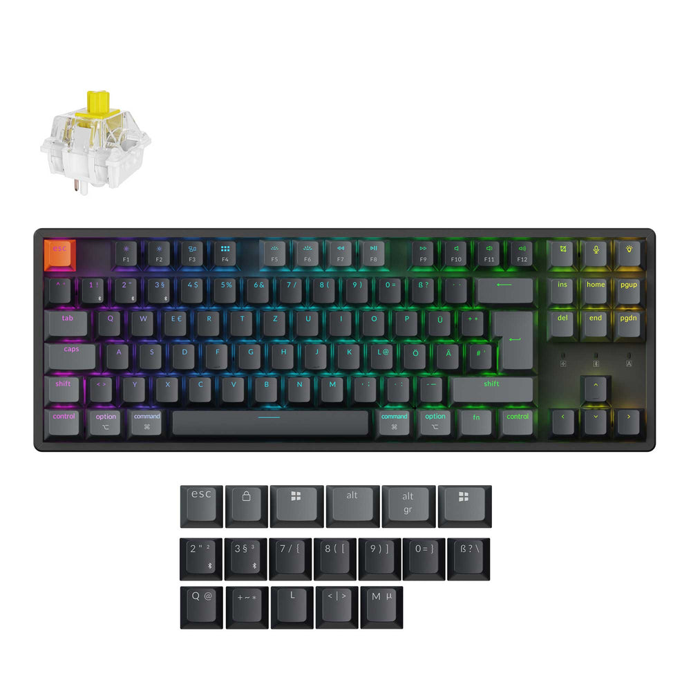Keychron K8 QMK Wireless Mechanical Keyboard (ISO Layout) - Version 2