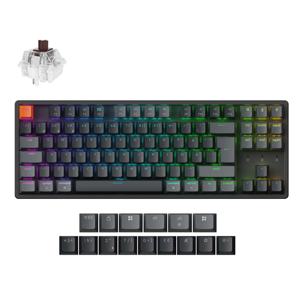 Keychron K8 QMK Wireless Mechanical Keyboard (ISO Layout) - Version 2