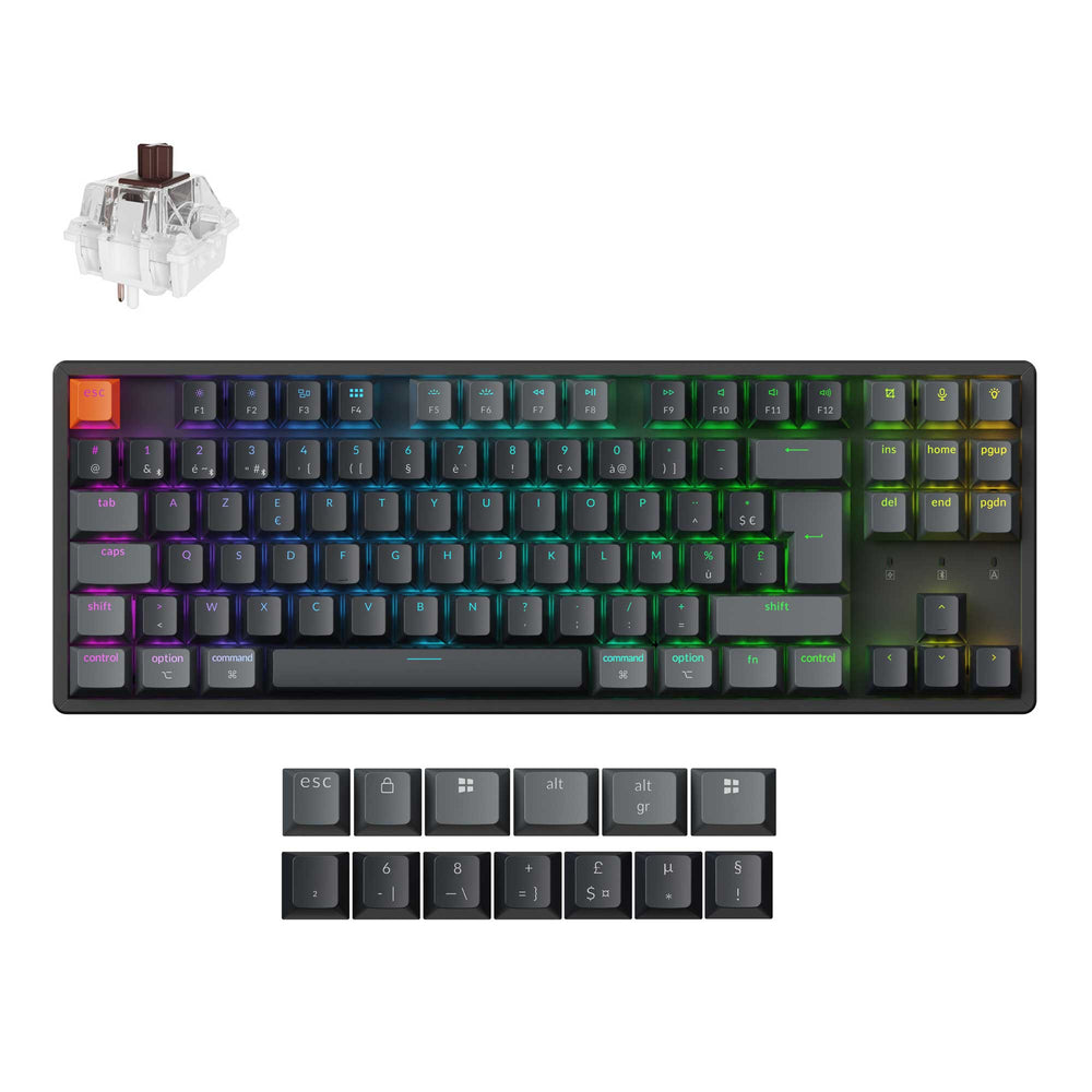 Keychron K8 QMK Wireless Mechanical Keyboard (ISO Layout) - Version 2