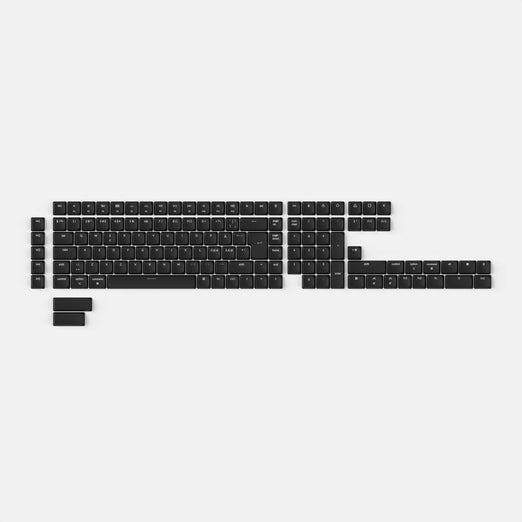 Set completo di keycap ABS LSA ISO a basso profilo retroilluminati - Grigio scuro