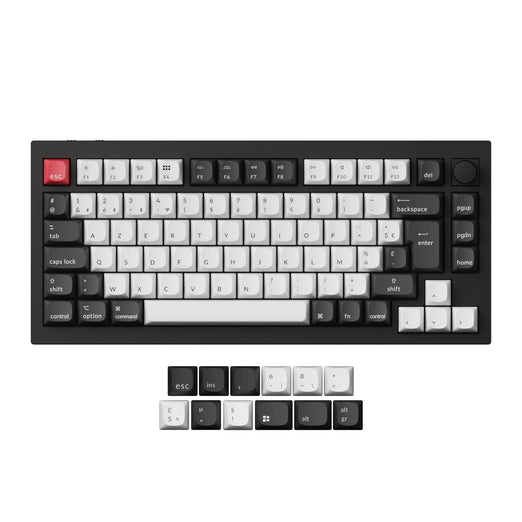 Raccolta di tastiere personalizzate wireless QMK Keychron Q1 HE con layout ISO