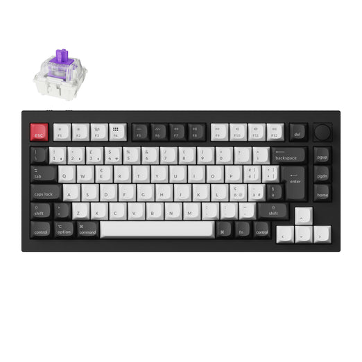 Raccolta di tastiere personalizzate wireless QMK Keychron Q1 HE con layout ISO