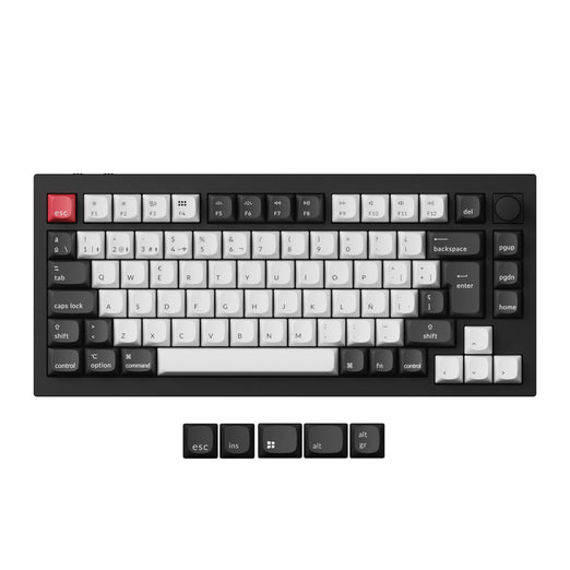 Raccolta di tastiere personalizzate wireless QMK Keychron Q1 HE con layout ISO