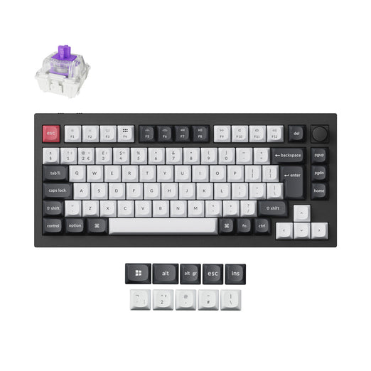 Raccolta di tastiere personalizzate wireless QMK Keychron Q1 HE con layout ISO