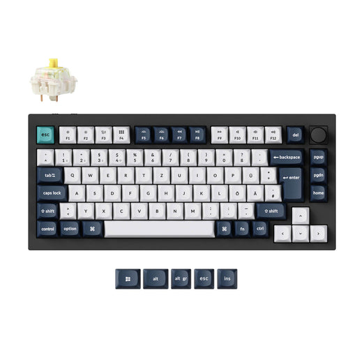 Collezione di tastiere meccaniche personalizzate wireless Keychron Q1 Max QMK/VIA con layout ISO