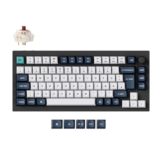 Collezione di tastiere meccaniche personalizzate wireless Keychron Q1 Max QMK/VIA con layout ISO