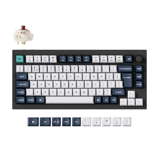 Collezione di tastiere meccaniche personalizzate wireless Keychron Q1 Max QMK/VIA con layout ISO