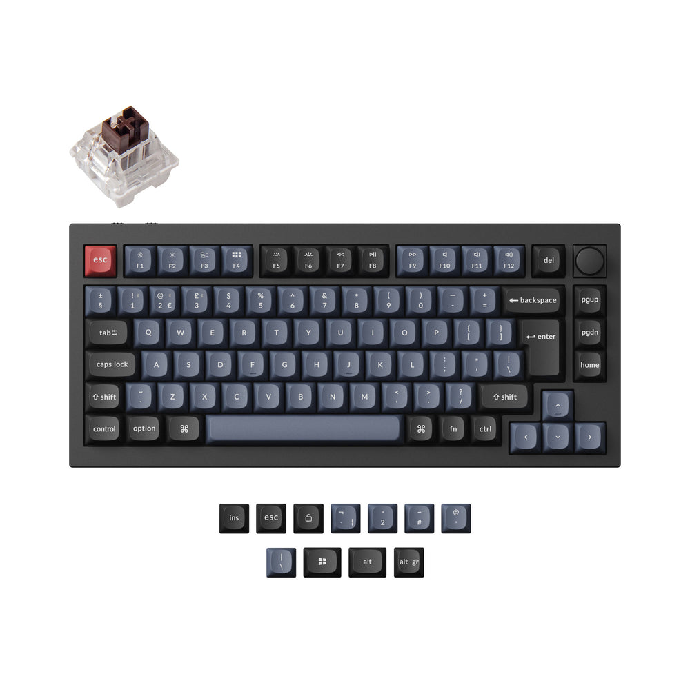 Keychron Q1 Pro QMK/VIA Tastiera meccanica senza fili ISO Layout Collection