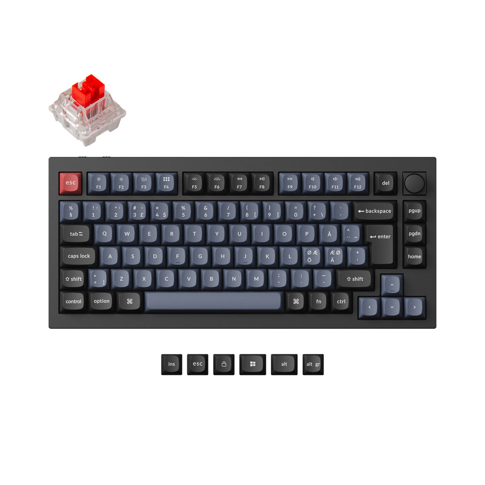 Keychron Q1 Pro QMK/VIA Tastiera meccanica senza fili ISO Layout Collection